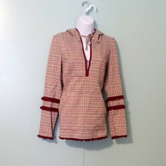 Listicle Pull Over Multi‎ Color Tetris Design Size Small Hood Front Pocket - Picture 1 of 15